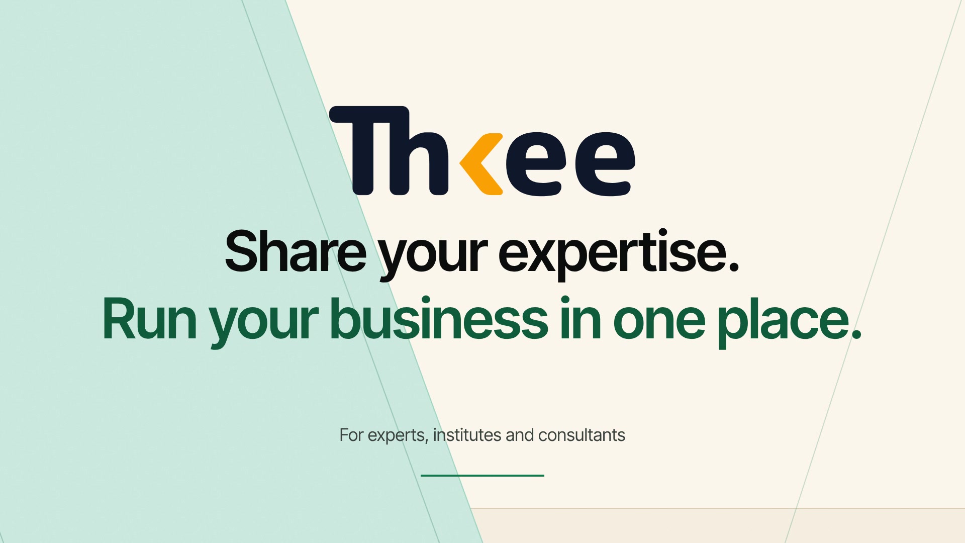Discover Thkee: create programmes, organise sessions, engage participants and manage your business in one place.